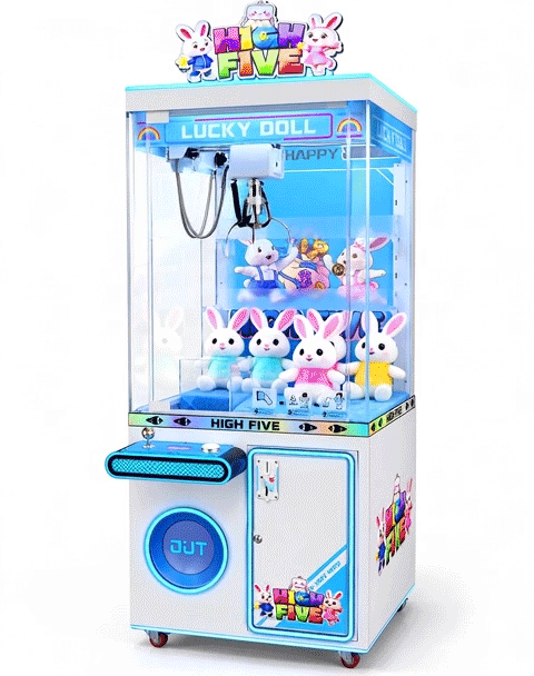 Hi-5 Mini Tabletop Claw Machine Compact Desktop Prize Grabber for Plush Toys